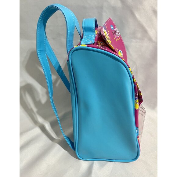 Mattel Barbie Purse Bag Kids Backpack Yellow Dog Carrier Blue Pink Vinyl - Picture 3 of 9